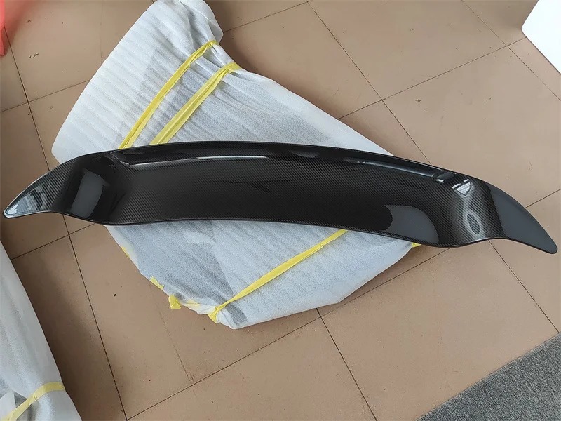 For  650S MP4 12C Dry Carbon Fiber Rear Spoiler V-style Body Kit Front Bumper Edge Rear Diffuser Side Skirts